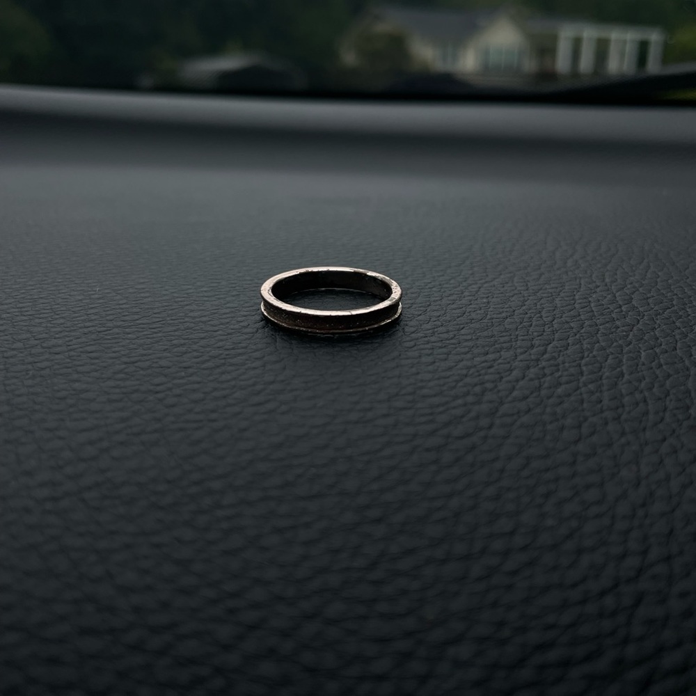 Copper ring with a few scratches here and there.